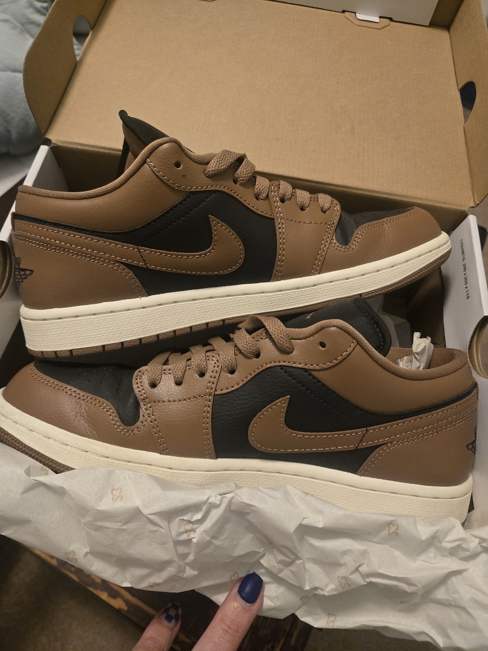 Nike Women’s Low-Top Athletic Sneakers in Brown and Black